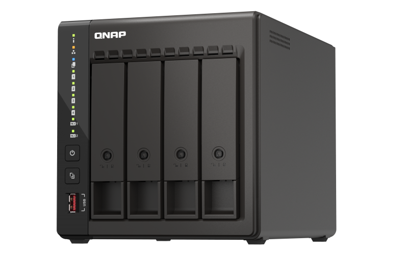 Купить QNAP TS-453E - NAS-Server - SATA 6Gb/s - RAID 0, 5, 6, 10 - RAM 8GB - iSCSI Support (TS-453E-8G) в магазине wardena.ru