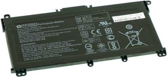 Купить HP - Laptop-Batterie - Lithium-Ionen - 3 Zellen - 3,6 Ah - 41 Wh - für Pavilion 14, 15, 17 (920070-855) в магазине wardena.ru