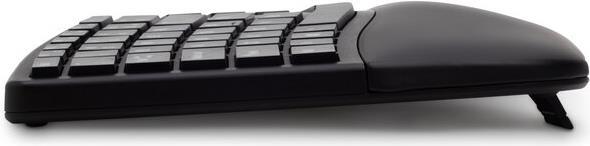 Купить Kensington Pro Fit Ergo Wireless Keyboard - Tastatur - kabellos - 2.4 GHz, Bluetooth 4.2 - Französisch - Schwarz (K75401FR) в магазине wardena.ru