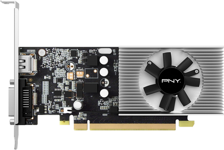 Купить PNY GeForce GT 1030 - Grafikkarten - GF GT 1030 - 2GB GDDR4 - PCIe 3.0 x16 Low-Profile - DVI, HDMI (VCG10302D4SFPPB) в магазине wardena.ru