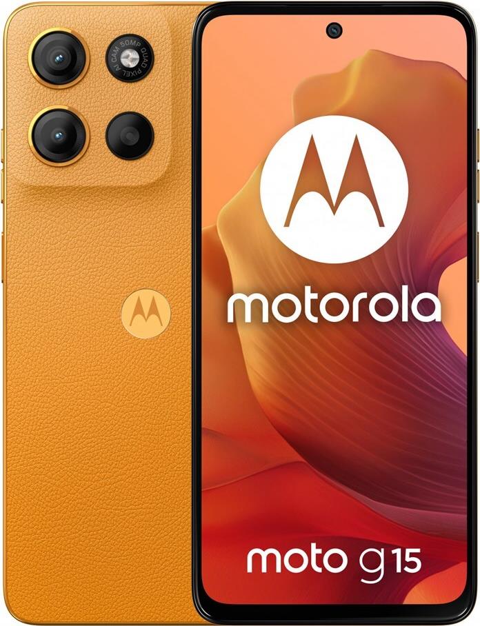 Купить Motorola moto g15 17,1 cm (6.72") Dual-SIM Android 15 4G USB Typ-C 8 GB 128 GB 5200 mAh Orange (PB6E0015PL) в магазине wardena.ru