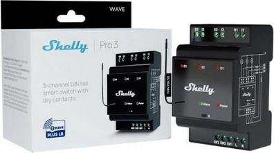 Купить Shelly Qubino Wave Pro 3 3-Kanal Din Z-wave Bus-Relais (3800238071998) в магазине wardena.ru