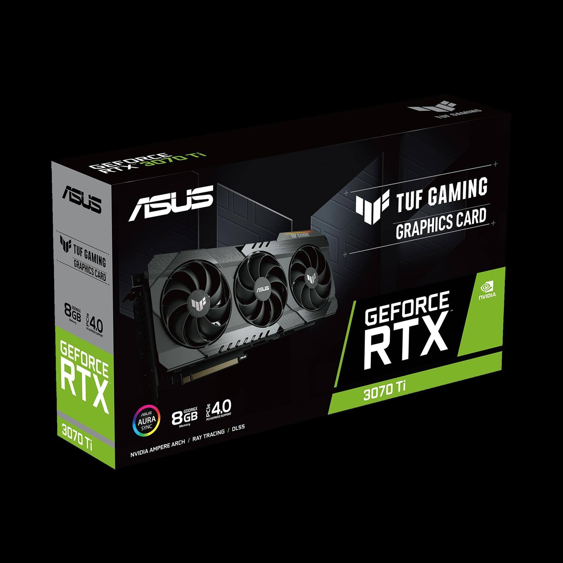 Купить ASUS TUF-RTX3070TI-8G-GAMING - Grafikkarten - NVIDIA GeForce RTX 3070 Ti - 8 GB GDDR6X - PCIe 4.0 - 2 x HDMI, 3 x DisplayPort (90YV0GY1-M0NA00) в магазине wardena.ru