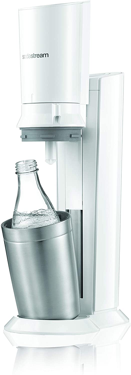 Купить SodaStream Wassersprudler Crystal (mit 1 x CO2-Zylinder 60L und 1 x 0,6L Glaskaraffe), Premium-weiß (1216511490) в магазине wardena.ru