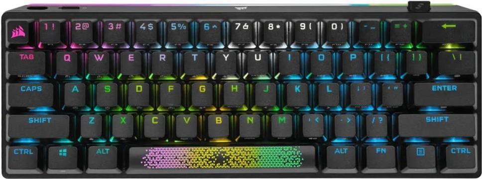 Купить Corsair K70 PRO MINI WIRELESS RGB 60% Tastatur RF Wireless + Bluetooth QWERTY Englisch Schwarz (9189010) в магазине wardena.ru