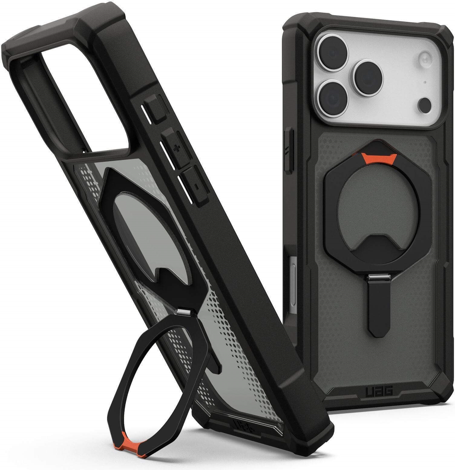 Купить UAG Urban Armor Gear Plasma XTE MagSafe Kickstand Case | Apple iPhone 17 Pro Max | schwarz/pop orange | 114528114097 (114528114097) в магазине wardena.ru