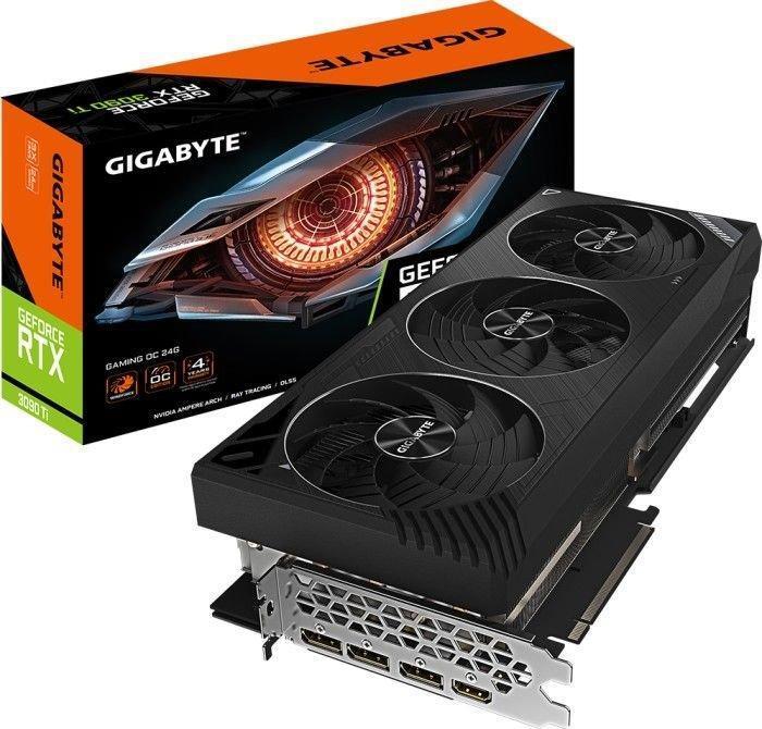 Купить Gigabyte GeForce RTX 3090 Ti GAMING OC 24G - Grafikkarten - GF RTX 3090 Ti - 24GB GDDR6X - PCIe 4,0 x16 - HDMI, 3 x DisplayPort (GV-N309TGAMING OC-24GD) в магазине wardena.ru