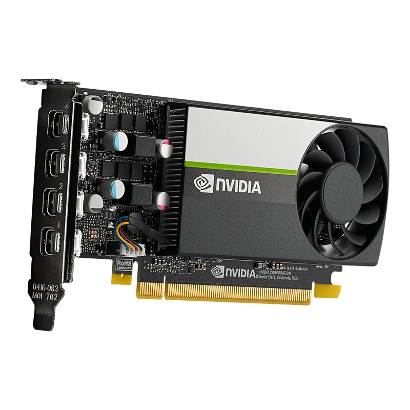 Купить PNY NVIDIA T1000 - T1000 - 4 GB - GDDR6 - 128 Bit - 7680 x 4320 Pixel - PCI Express x16 3.0 (VCNT1000-BLK) в магазине wardena.ru