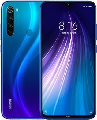 Купить Xiaomi Redmi Note 8 2021 - Smartphone - Dual-SIM - 4G LTE - 64 GB - microSD slot - 6.3" - 2340 x 1080 Pixel (409 ppi (Pixel pro" )) - RAM 4 GB - 4x x Rückkamera 13 MP Frontkamera - Android - Neptune Blue (MZB096YEU) в магазине wardena.ru