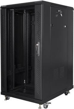 Купить Lanberg FF01-6822-12B Rack 22U Freistehendes Gestell Schwarz (FF01-6822-12B) в магазине wardena.ru