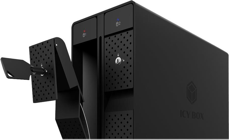 Купить Geh. IcyBox USB Type-C 2x3.5" SATAI-III RAID IB-RD3802-C31 (IB-RD3802-C31) в магазине wardena.ru