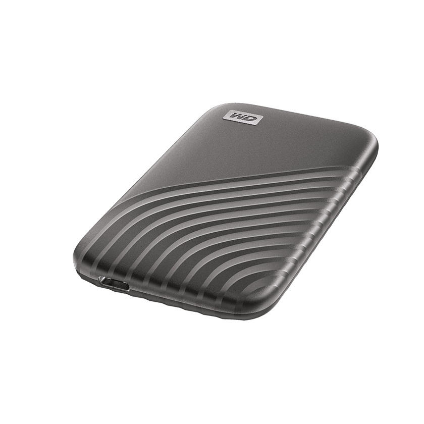 Купить WD My Passport SSD WDBAGF0010BGY - SSD - verschlüsselt - 1 TB - extern (tragbar) - USB 3.2 Gen 2 (USB-C Steckverbinder) - 256-Bit-AES - Grau (WDBAGF0010BGY-WESN) в магазине wardena.ru