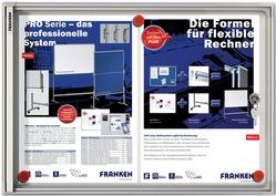 Купить FRANKEN Schaukasten X-tra!Line, 2 x DIN A4, Innenbereich magnethaftende und trocken abwischbare Schreiboberfläche (FSA2) в магазине wardena.ru