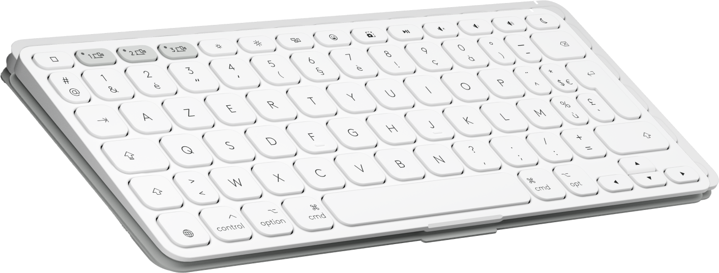 Купить Logitech Keys-To-Go 2 for iPad - Tastatur - built-in cover - kabellos - Bluetooth LE - AZERTY - Französisch - Pale Gray (920-013007) в магазине wardena.ru